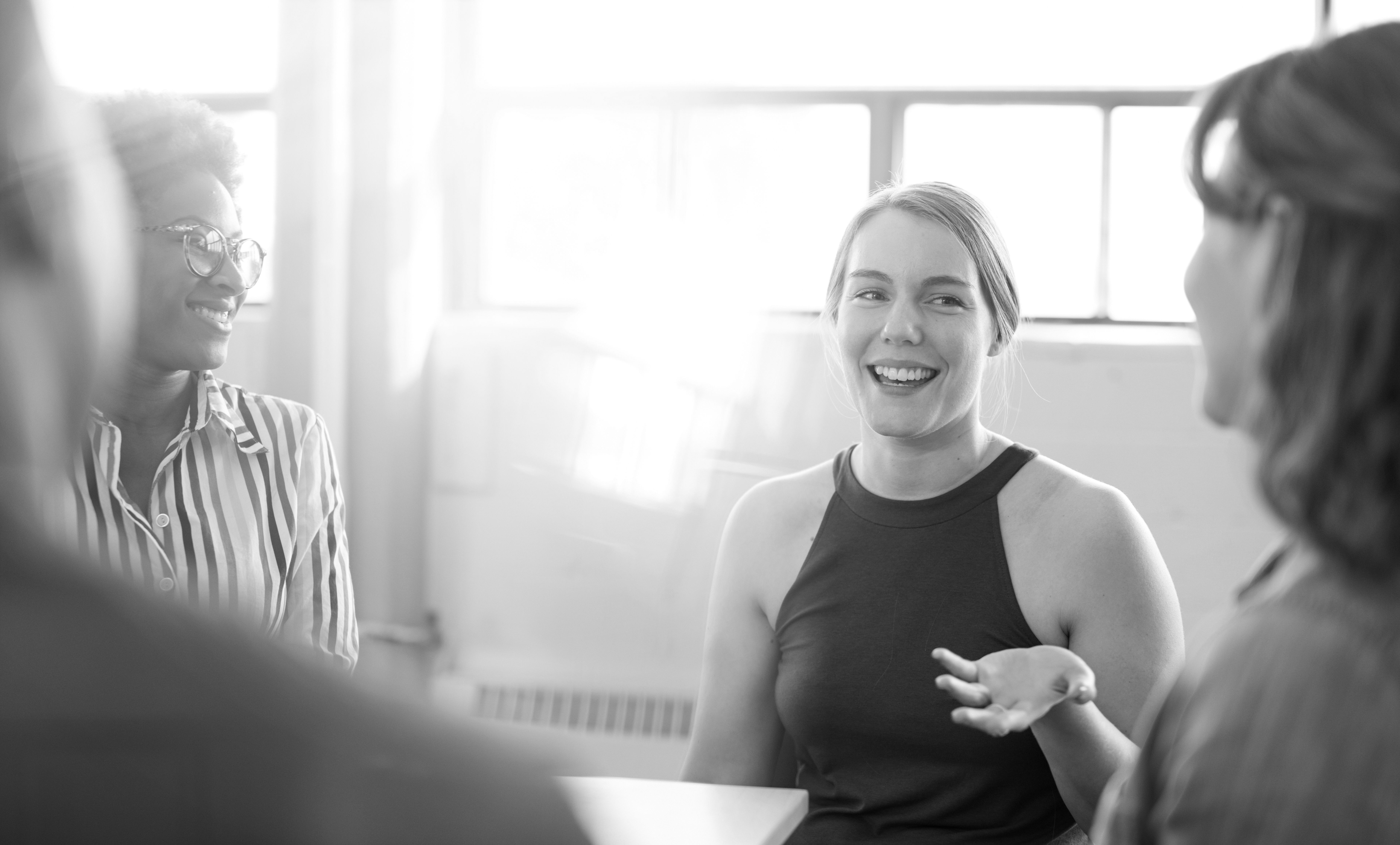 consultants working in office