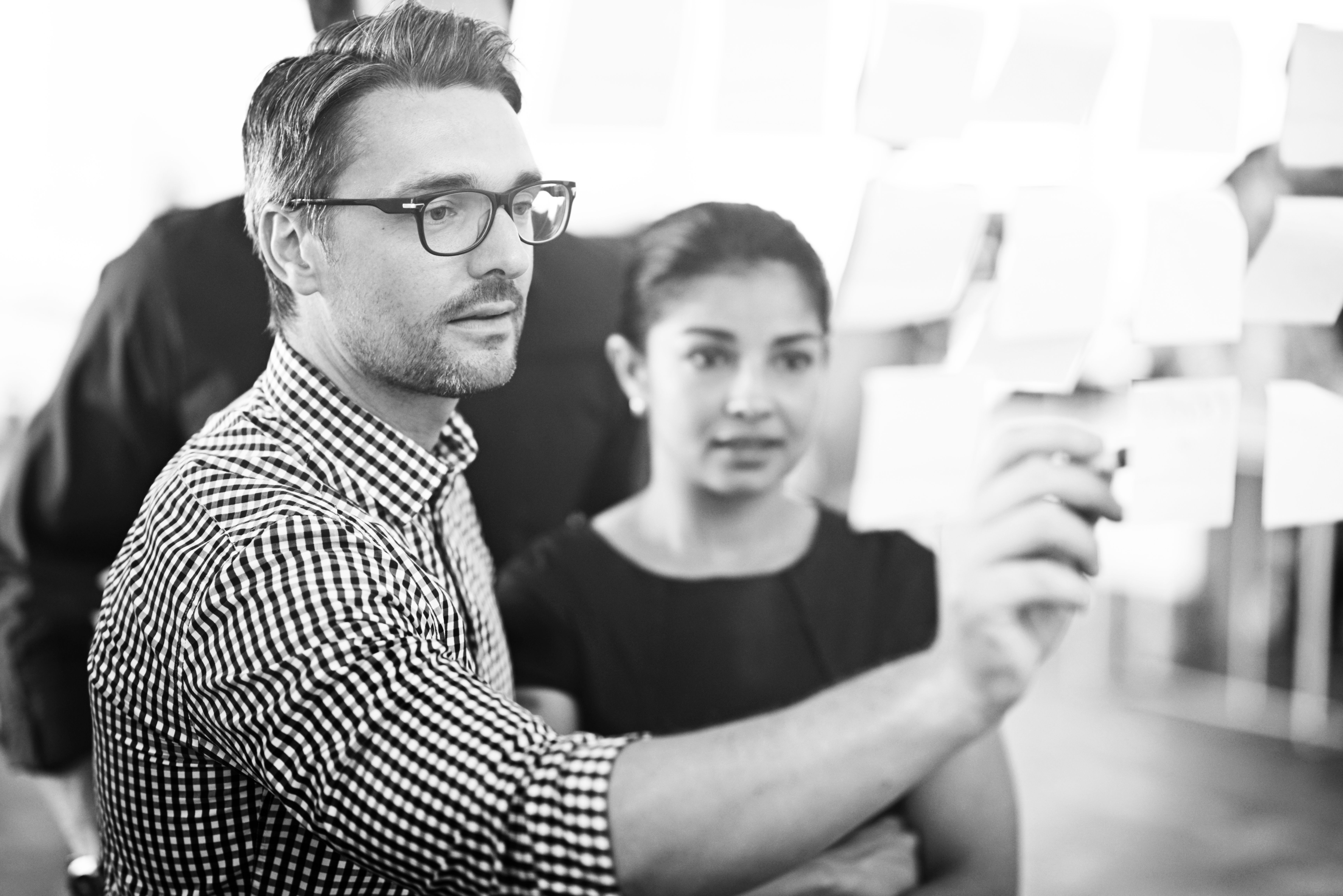 consulting writing on post its