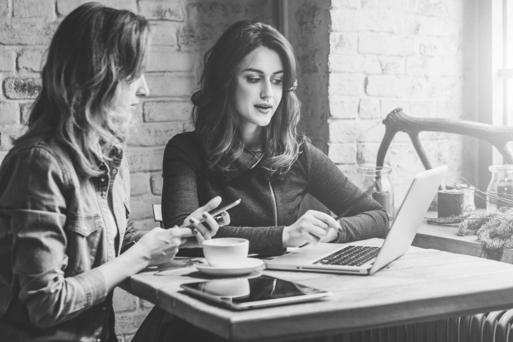 consultants working at desk