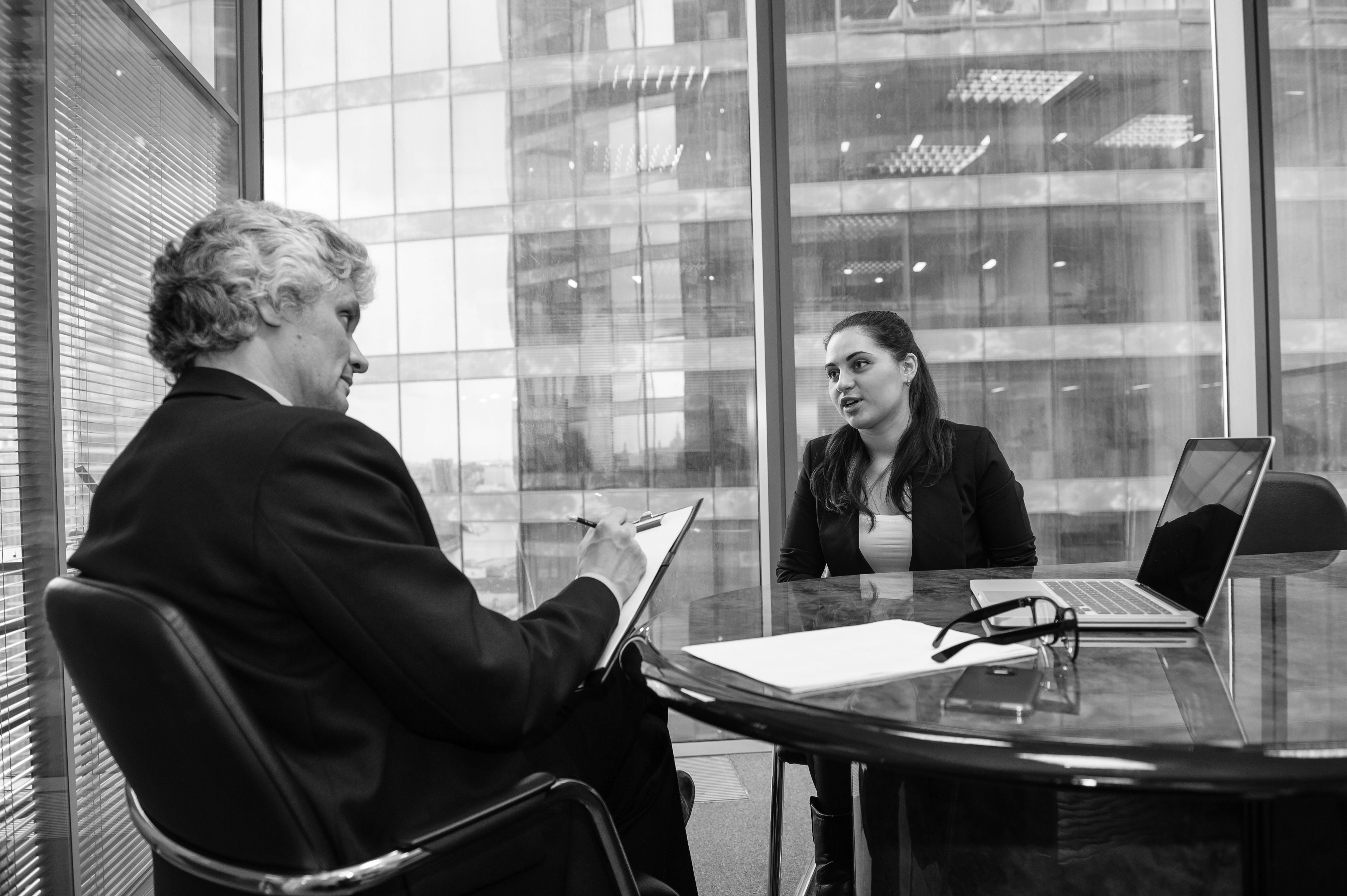 consultants working in office