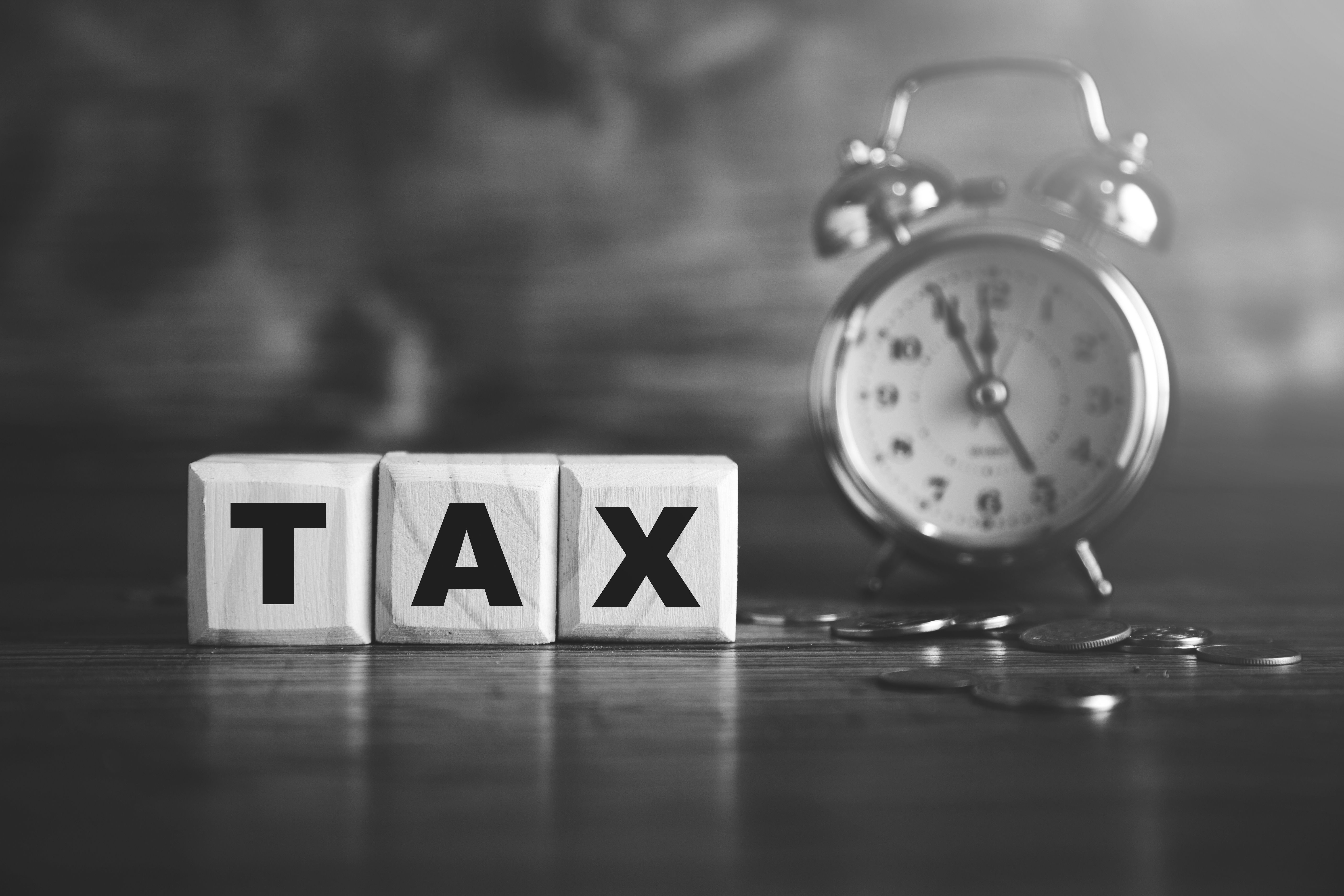 tax blocks with clock