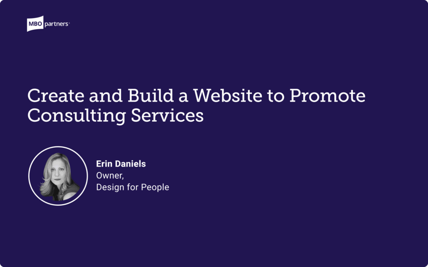Create & Build a Website to Promote Consulting Services